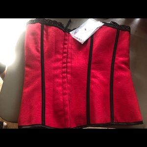 Dreamgirl corset red/black new with tags